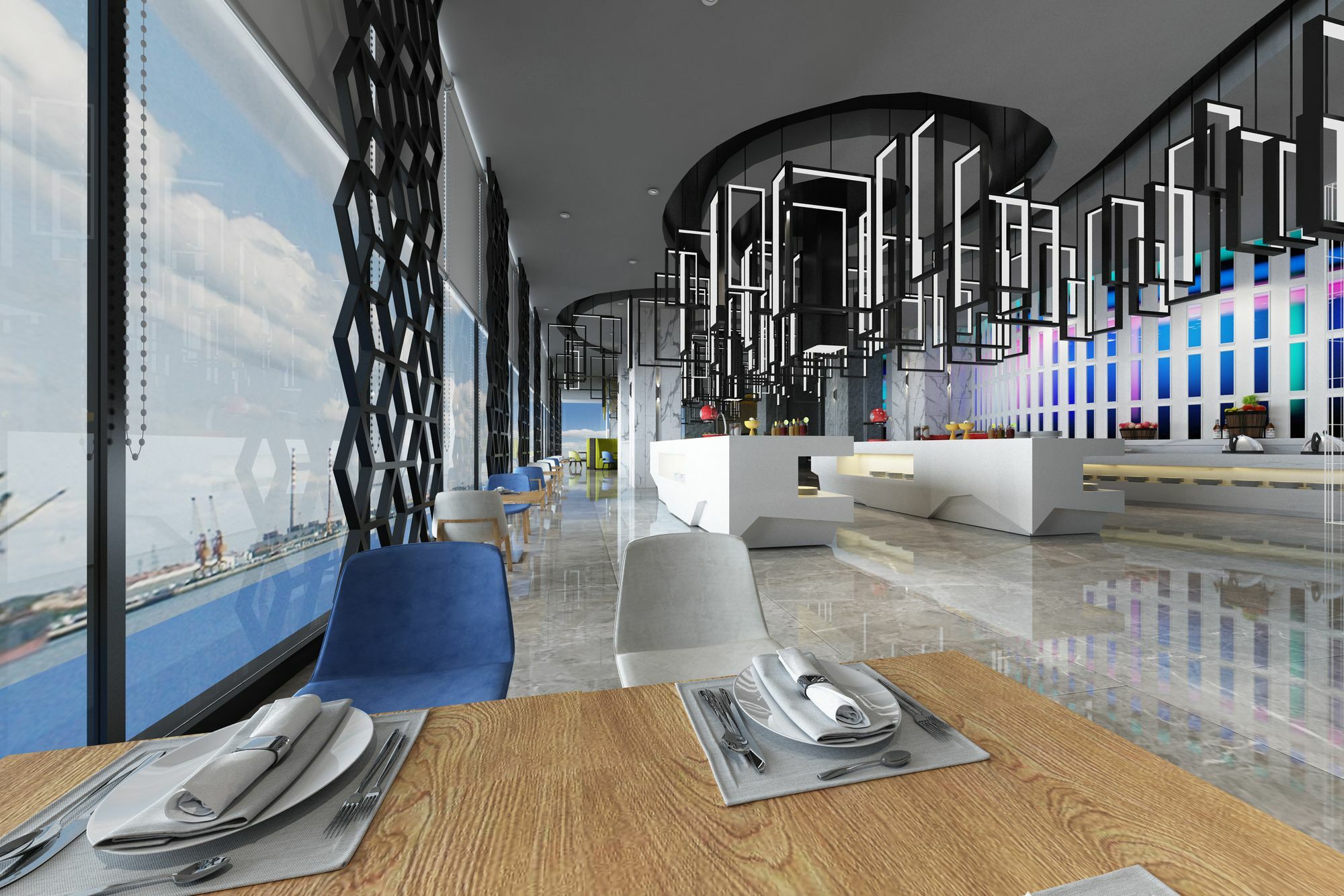 Fraser Place Puteri Harbour Nusajaya  Dış mekan fotoğraf 3D rendering of a restaurant